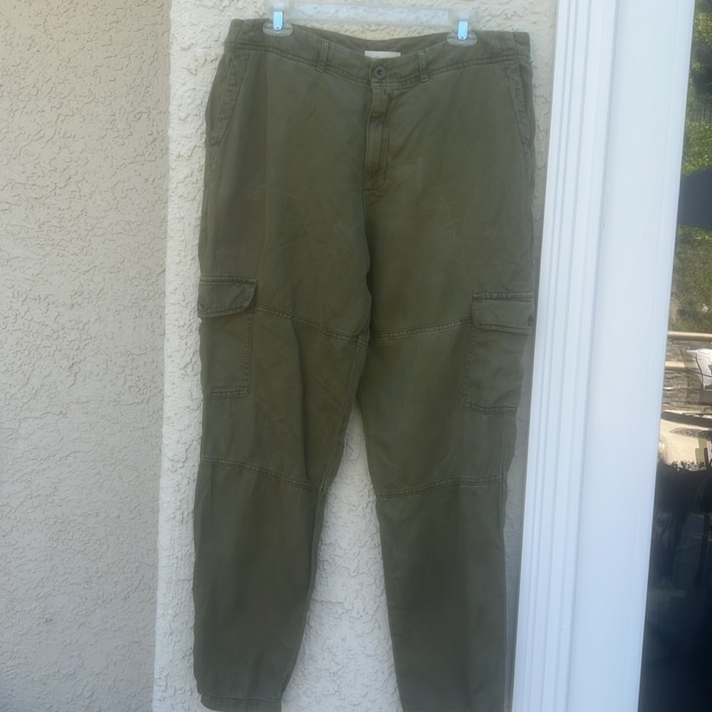 bella dahl Women's Green Cargo Trouser Pants Size 32